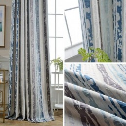 Rideau Occultant Moderne Max Sur Mesure, Motif Abstrait En Jacquard De Précision Pour Chambre À Coucher