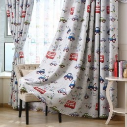 Rideau Occultant Sur Mesure Motif Voitures Pour Chambre D'Enfant