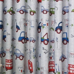 Rideau Occultant Sur Mesure Motif Voitures Pour Chambre D'Enfant