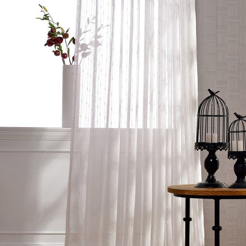 Rideaux Transparents Brodés Européens Pour Fenêtre De Salon