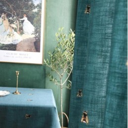 Rideau Décoratif En Coton Et Lin Sur Mesure, Semi-Occultant, Motif Abeille Pastorale, Pour Chambre D'Enfant