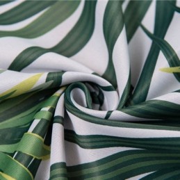 Rideau Occultant Imprimé Tropical, Sur Mesure, En Tulle, Motif Feuilles Nordiques, Pour Chambre À Coucher