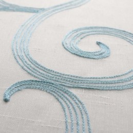 Rideau Transparent Respirant Sur Mesure, Broderie De Nuages Propices, Pour Salon