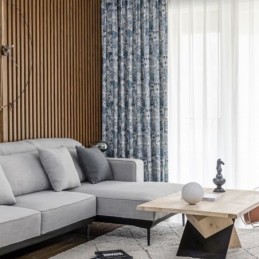 Rideau En Coton Et Lin De Style Rural, Sur Mesure, Semi-Occultant, Imprimé, Pour Baie Vitrée De Chambre À Coucher