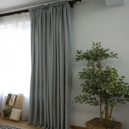 Rideau Occultant Classique Sur Mesure, Minimaliste, Couleur Unie, Pour Salon Et Chambre À Coucher