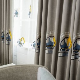 Rideau Brodé De Dessin Animé, Rideaux Sur Mesure Pour Chambre D'Enfant