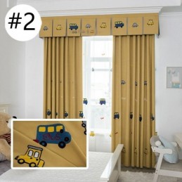 Rideau Brodé De Dessin Animé, Rideaux Sur Mesure Pour Chambre D'Enfant