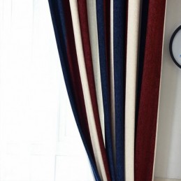 Rideau Sur Mesure Pour La Maison, Motif Rayures Modernes, Pour Salon