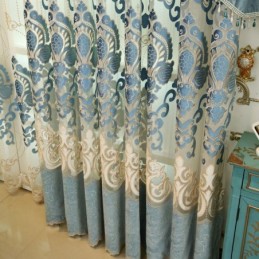 Rideau De Style Européen Sur Mesure, Simple, Brodé, Pour Salon Et Chambre À Coucher