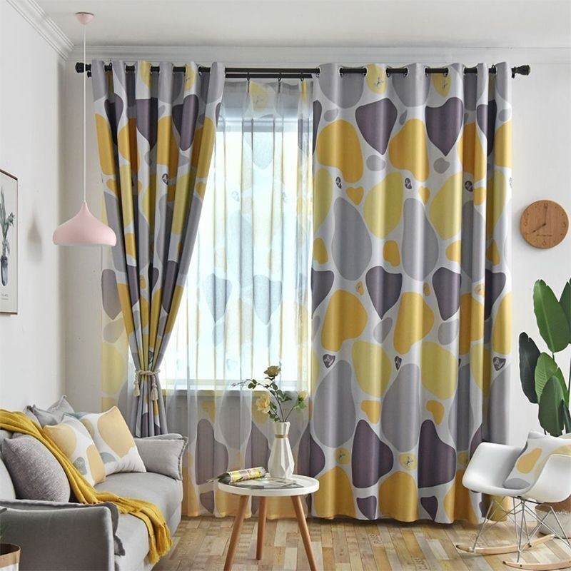Rideau Sur Mesure Rideau Style Nordique Motif Marbre