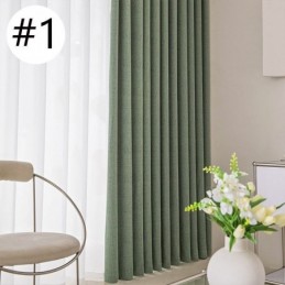 Rideaux De Couleur Unie, Élégants Rideaux De Fenêtre Pour Chambre À Coucher, Salon
