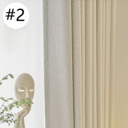 Rideaux De Couleur Unie, Élégants Rideaux De Fenêtre Pour Chambre À Coucher, Salon