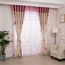 Rideaux Occultants À Imprimé Cœur Pour Salon Et Chambre À Coucher