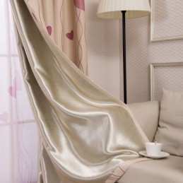 Rideaux Occultants À Imprimé Cœur Pour Salon Et Chambre À Coucher