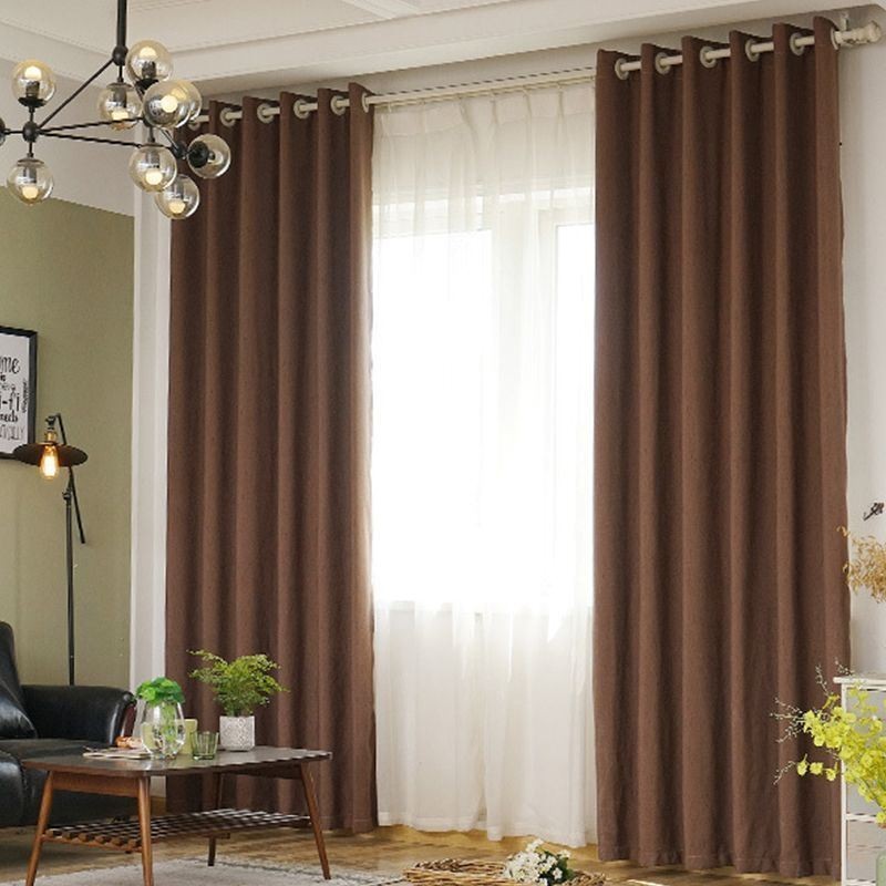 Rideau Occultant Moderne Sur Mesure, Couleur Unie, Pour Salon Et Chambre À Coucher
