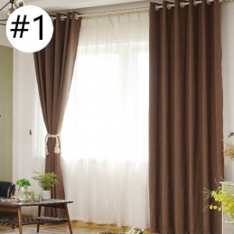 Rideau Occultant Moderne Sur Mesure, Couleur Unie, Pour Salon Et Chambre À Coucher