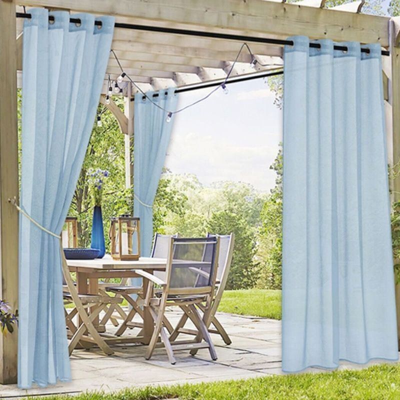 Rideaux Transparents D'Extérieur Imperméables Pour Pergola Et Porche