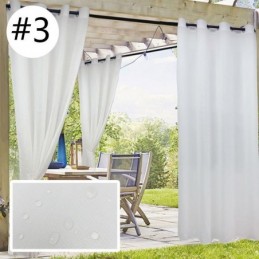 Rideaux Transparents D'Extérieur Imperméables Pour Pergola Et Porche