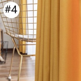 Rideau Occultant En Lin Sur Mesure, Couleur Unie, Protection De L'Environnement, Obscurcissement