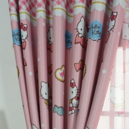 Rideaux Occultants Pour Enfants Avec Imprimé Chat, Joli Rideau De Fenêtre Pour Chambre De Fille, Rideau Sur Mesure