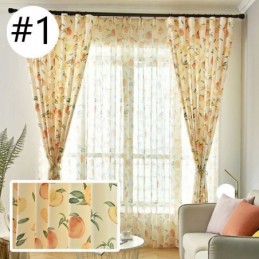 Rideau Sur Mesure Rideau Imprimé Fruits Fenêtre