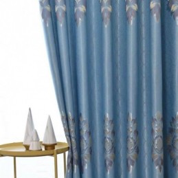 Rideau Jacquard Européen Sur Mesure, Rideau Occultant Moderne Et Personnalisé Pour Salon