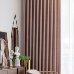 Rideau De Maison Sur Mesure, Style Nordique, Couleur Unie