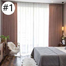 Rideau De Maison Sur Mesure, Style Nordique, Couleur Unie