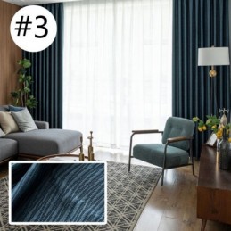 Rideau De Maison Sur Mesure, Style Nordique, Couleur Unie