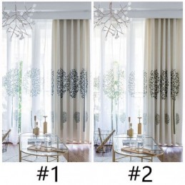 Rideau Sur Mesure En Tissu Style Nordique Avec Grand Arbre
