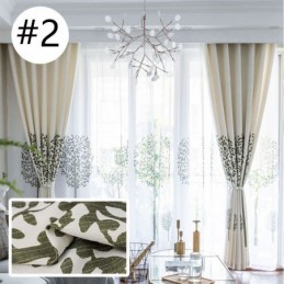 Rideau Sur Mesure En Tissu Style Nordique Avec Grand Arbre