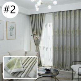 Rideaux Occultants Modernes En Tissu Jacquard À Motif Arbre