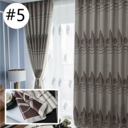 Rideaux Occultants Modernes En Tissu Jacquard À Motif Arbre