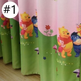 Rideau Occultant Dessin Animé Sur Mesure, Imprimé Winnie L'Ourson, Pour Chambre D'Enfant