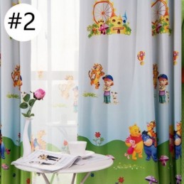 Rideau Occultant Dessin Animé Sur Mesure, Imprimé Winnie L'Ourson, Pour Chambre D'Enfant