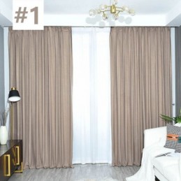 Rideau Bronzant Simple, Rideau Sur Mesure, Rideaux Occultants De Couleur Pure Pour Chambre À Coucher, Salon