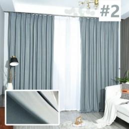 Rideau Bronzant Simple, Rideau Sur Mesure, Rideaux Occultants De Couleur Pure Pour Chambre À Coucher, Salon