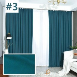 Rideau Bronzant Simple, Rideau Sur Mesure, Rideaux Occultants De Couleur Pure Pour Chambre À Coucher, Salon