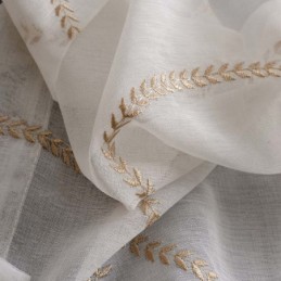 Rideau Transparent Respirant Moderne Sur Mesure, Broderie En Forme De 8 Pour Salon