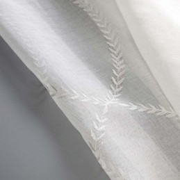 Rideau Transparent Respirant Moderne Sur Mesure, Broderie En Forme De 8 Pour Salon