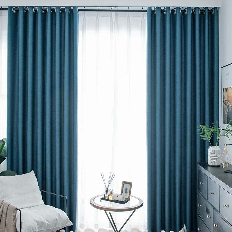 Rideaux Occultants De Luxe En Lin, Couleur Unie, Sur Mesure, Pour Chambre À Coucher, Salon