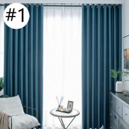Rideaux Occultants De Luxe En Lin, Couleur Unie, Sur Mesure, Pour Chambre À Coucher, Salon