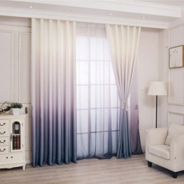 Rideaux Occultants Dégradés Modernes Pour Fenêtre De Salon