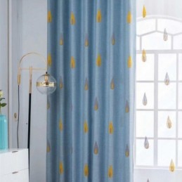 Rideau Brodé Flamme Moderne Sur Mesure, Rideaux Ombragés Pour Salon Et Chambre À Coucher