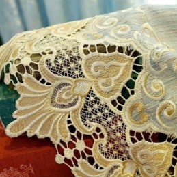 Rideau En Chenille Sur Mesure, Style Européen, Broderie Florale, Décoration De Fenêtre