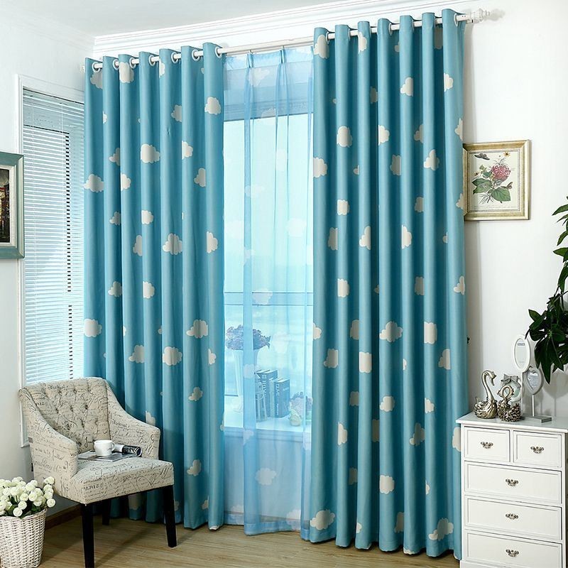Rideau Occultant Sur Mesure Motif Nuage