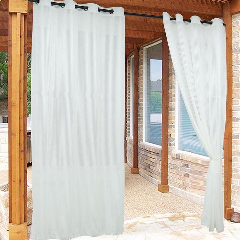 Rideau Transparent D'Extérieur Sur Mesure, Rideau Antirouille Pour Auvent De Patio