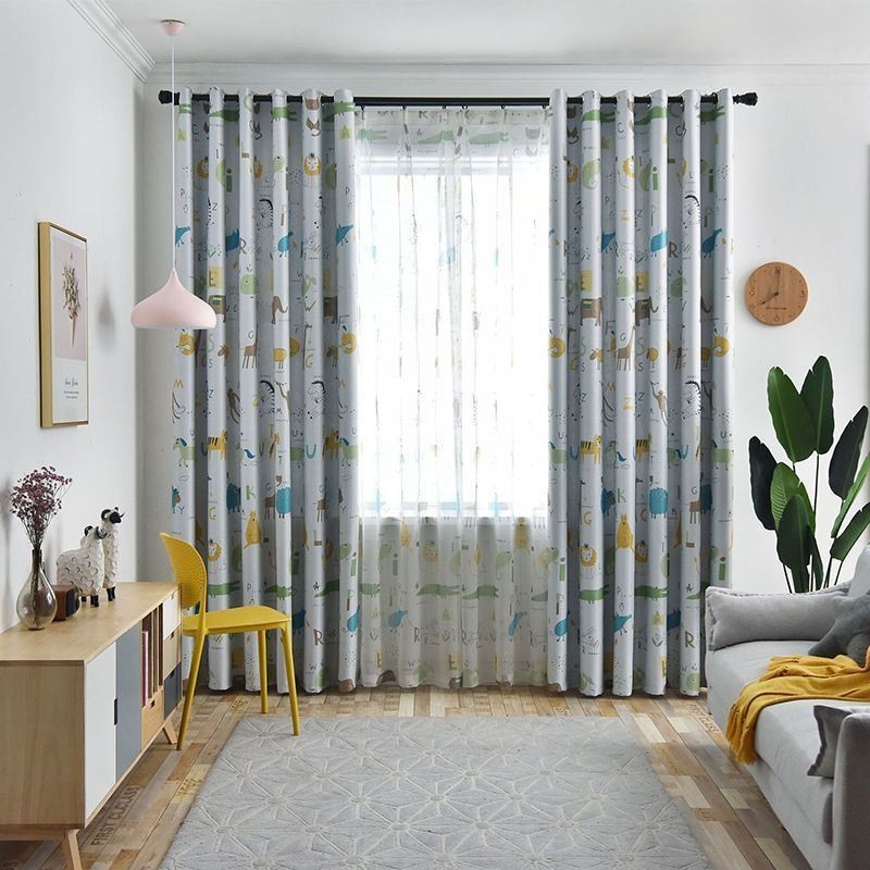Rideau Occultant Sur Mesure Motifs Animaux Chambre D'Enfant