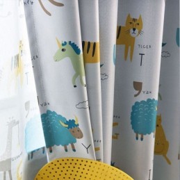 Rideau Occultant Sur Mesure Motifs Animaux Chambre D'Enfant