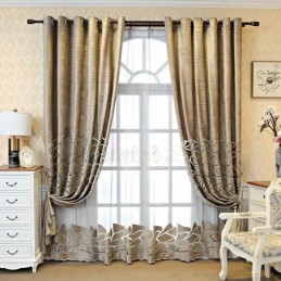 Rideau Nordique Sur Mesure, Broderie Minimaliste, Traitement De Fenêtre